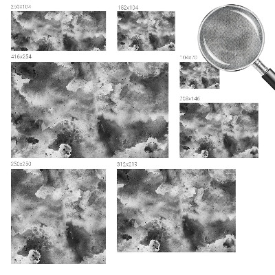 Self-adhesive wall mural Gray clouds