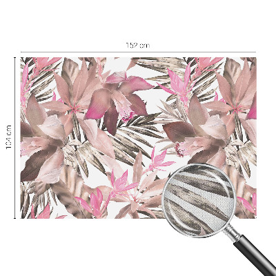 Self-adhesive photo wallpaper with an exotic flowers design