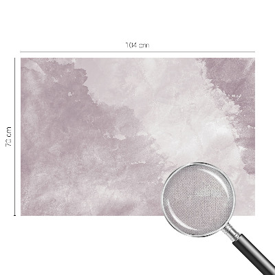 Stick-on wall mural with a purple abstract design