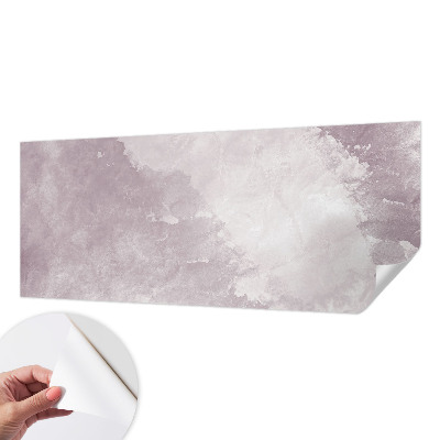 Stick-on wall mural with a purple abstract design
