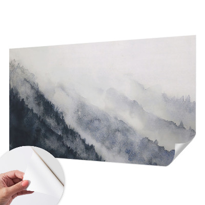 Removable wall mural Mountain fog