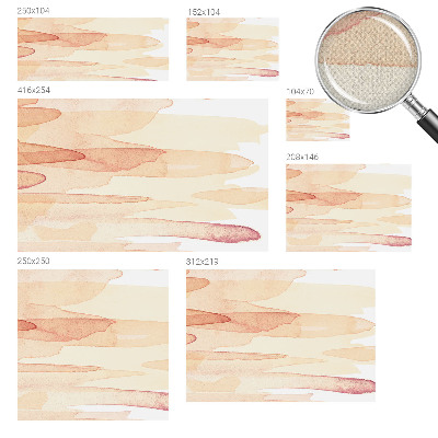 Peel and stick wall mural for living room with pastel brushstroke design