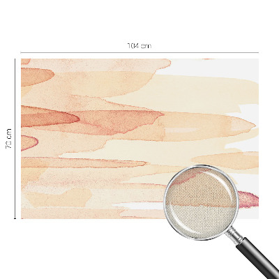 Peel and stick wall mural for living room with pastel brushstroke design