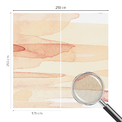 Peel and stick wall mural for living room with pastel brushstroke design