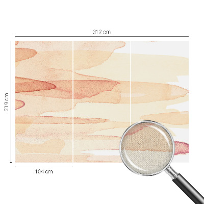 Peel and stick wall mural for living room Pastel strokes