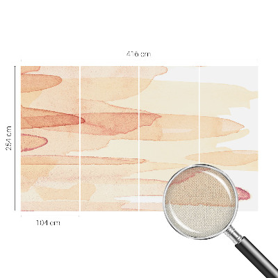Peel and stick wall mural for living room Pastel strokes