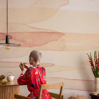 Peel and stick wall mural for living room Pastel strokes