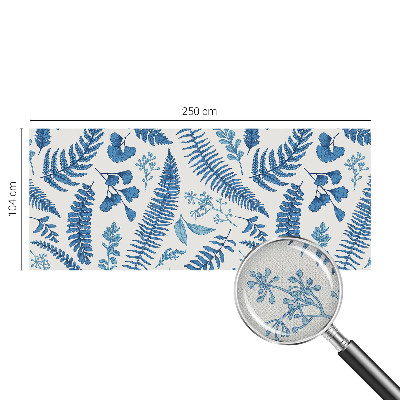 Peel and stick wall mural for bedroom with botanical patterns