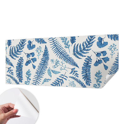 Peel and stick wall mural for bedroom with botanical patterns
