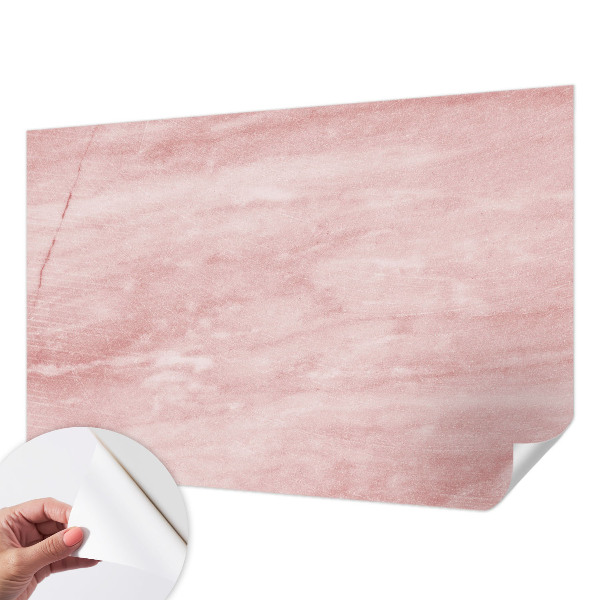 Peel and stick wall mural for kids' room with a marble pattern
