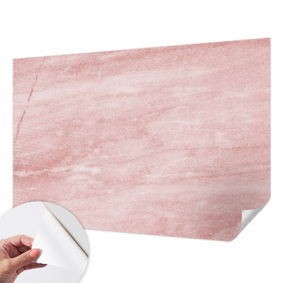 Peel and stick wall mural for kids' room with a marble pattern