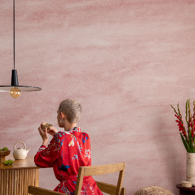 Peel and stick wall mural for kids' room with a marble pattern
