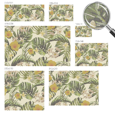 3D wall mural Exotic flora