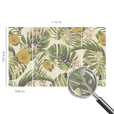 3D wall mural Exotic flora