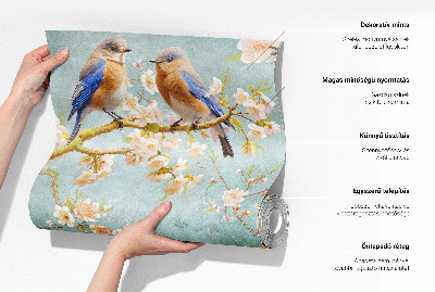 3D photo wallpaper mural Tropical flowers