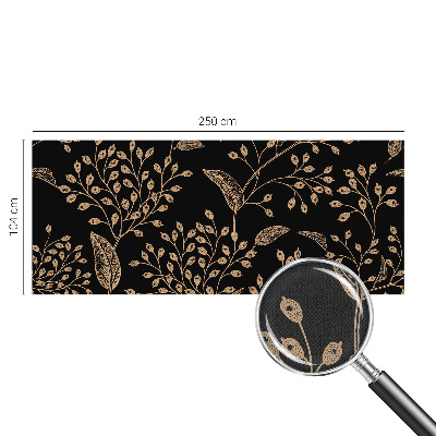 Baby room wall mural with a botanical elegant design