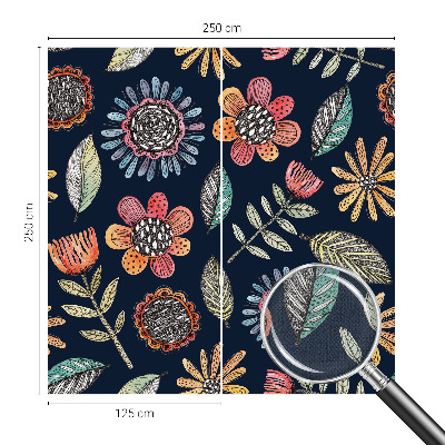 Peel and stick wall mural Floral mosaic