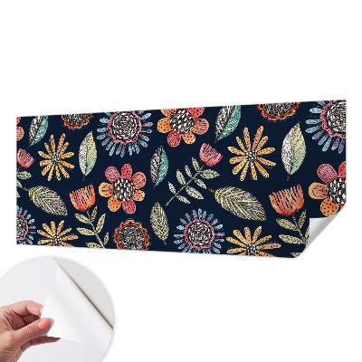 Peel and stick wall mural Floral mosaic