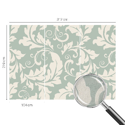 Peel and stick wallpaper mural Decorative leaves