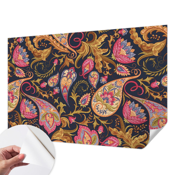 Stick-on wall mural Colorful paisley