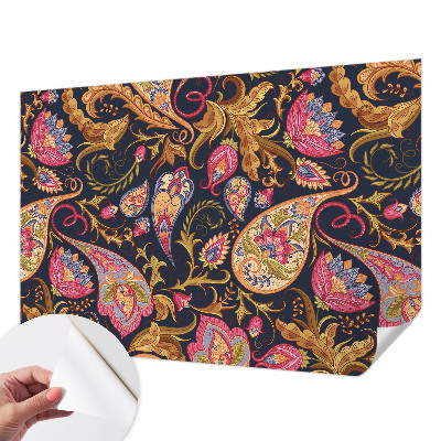 Stick-on wall mural Colorful paisley