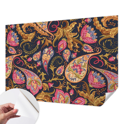 Stick-on wall mural Colorful paisley