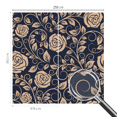Removable wall mural wallpaper Romantic flowers
