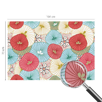 Peel and stick wall mural for bedroom Floral pattern