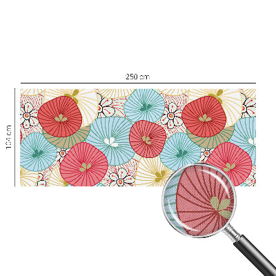 Peel and stick wall mural for bedroom Floral pattern