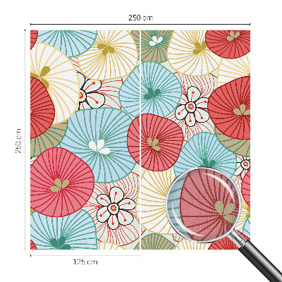 Peel and stick wall mural for bedroom Floral pattern