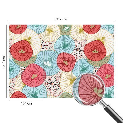 Peel and stick wall mural for bedroom Floral pattern