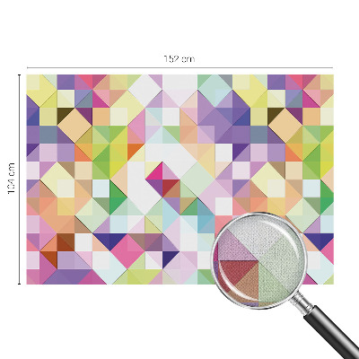 Peel and stick wall mural for kids' room Colorful shapes