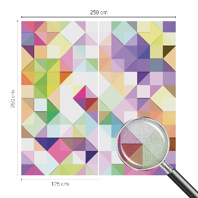 Peel and stick wall mural for kids' room Colorful shapes