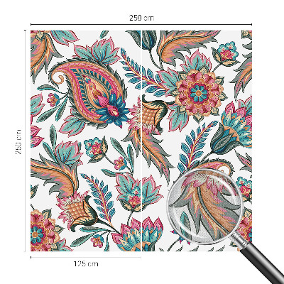 Nursery wall mural Oriental pattern