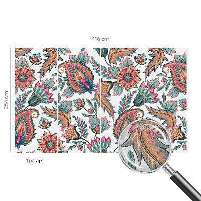 Nursery wall mural Oriental pattern