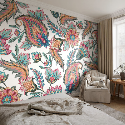 Nursery wall mural Oriental pattern