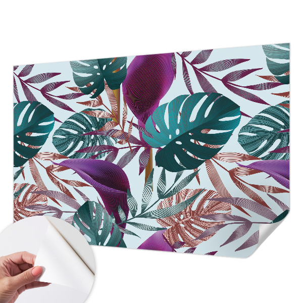 Peel and stick wallpaper mural Tropical composition