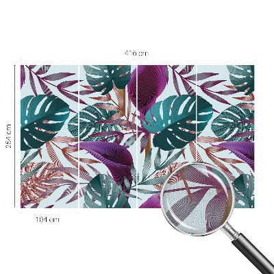 Peel and stick wallpaper mural Tropical composition