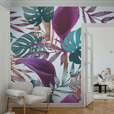 Peel and stick wallpaper mural Tropical composition
