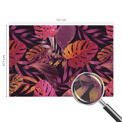 Children's wall mural Exotic leaves