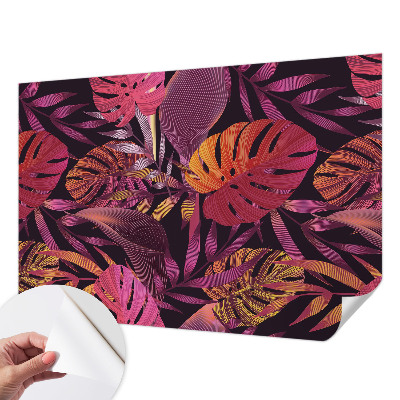 Children's wall mural Exotic leaves