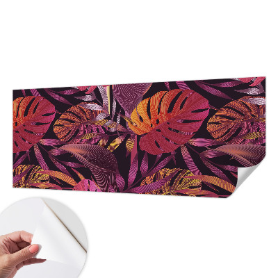 Children's wall mural Exotic leaves