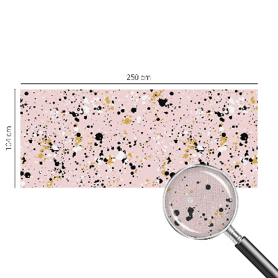 Self-adhesive wall mural with an artistic spotted pattern