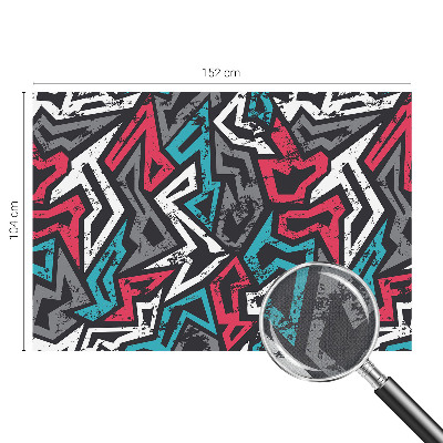 Self-adhesive photo wallpaper with an abstract mosaic design