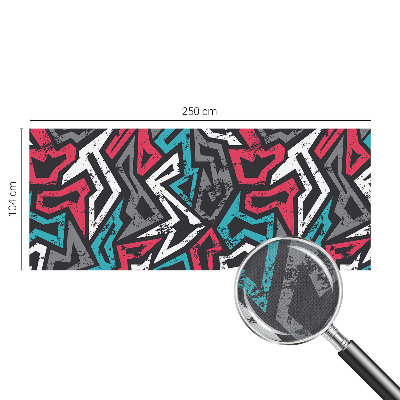 Self-adhesive photo wallpaper with an abstract mosaic design