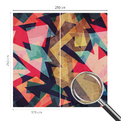 Removable wall mural wallpaper with a colorful pattern