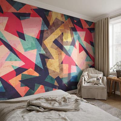 Removable wall mural wallpaper Colorful pattern