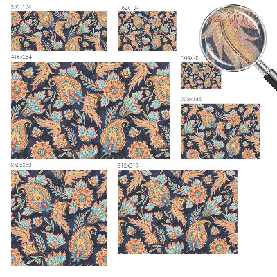 Peel and stick wall mural for living room with a floral pattern