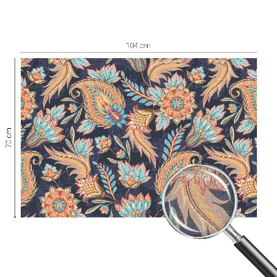 Peel and stick wall mural for living room with a floral pattern