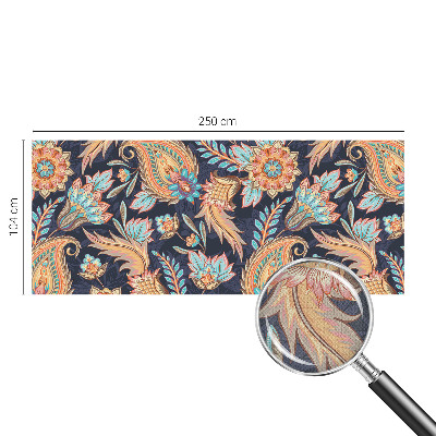 Peel and stick wall mural for living room with a floral pattern